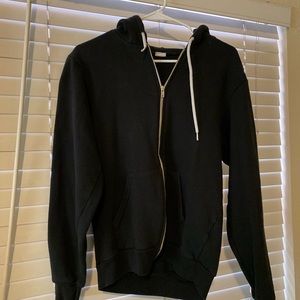 Black American Apparel zip up hoodie